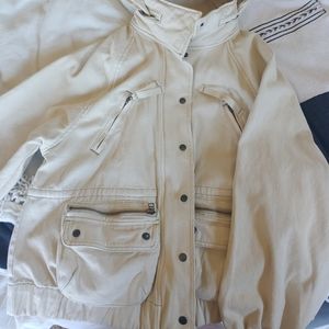 Canvas Jacket with Optional Hood Urban Outfitters